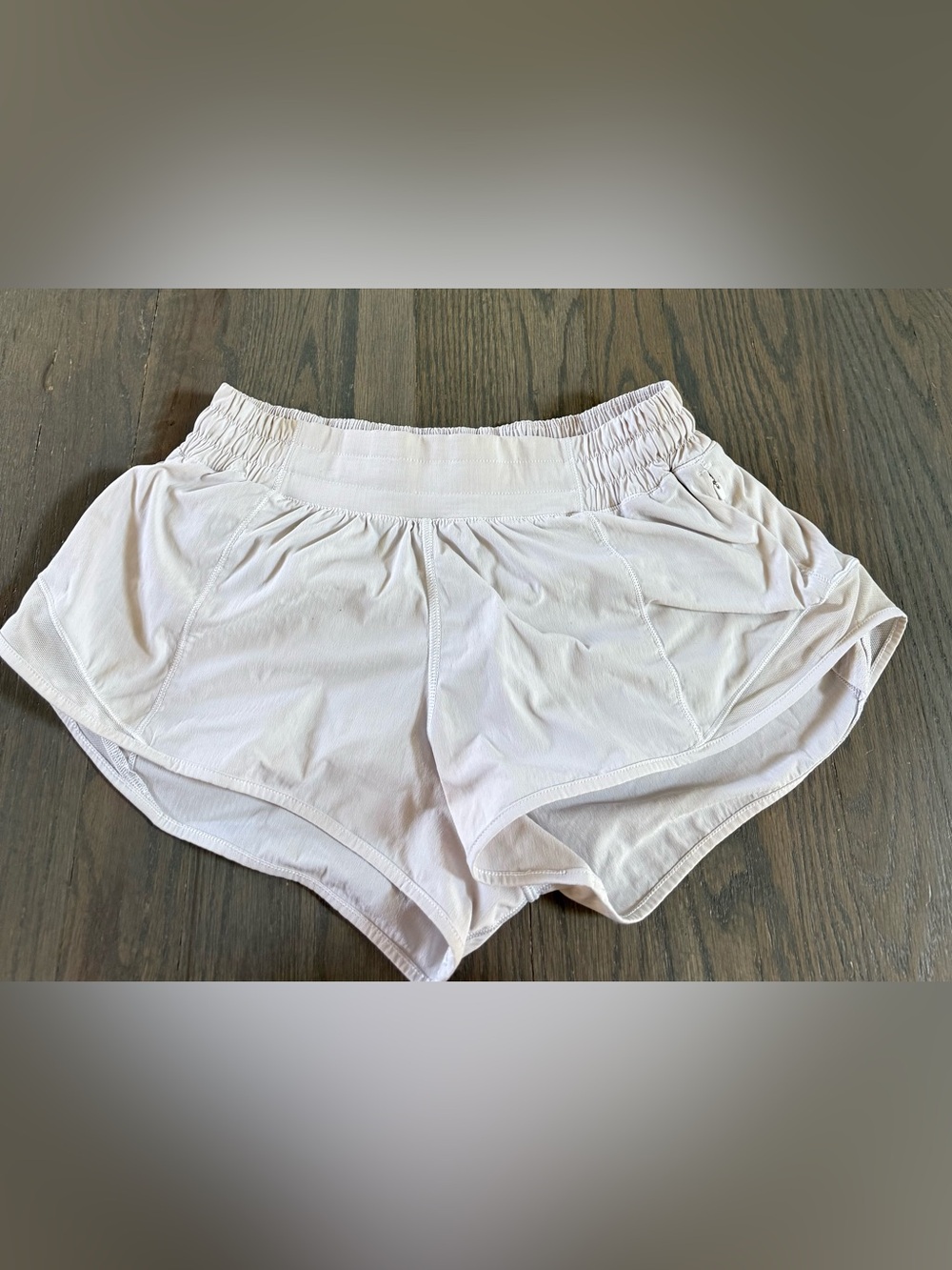 Women’s White Lululemon shorts Size 6